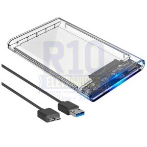 CASE PARA HD NOTEBOOK LEHMOX LEY-2294 USB3.0 TRANSPARENTE