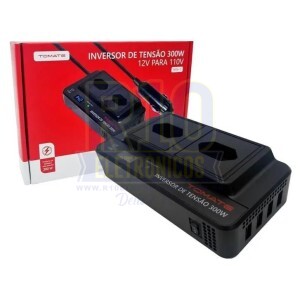 INVERSOR AUTOMOTIVO TOMATE MIN-1 300W 12V PARA 110V