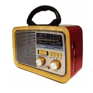 RADIO AM/FM RETRÔ KAPBOM KA-3188 COM LANTERNA USB/MICRO SD/SDHC