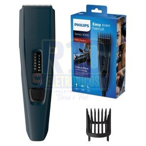 MAQUINA CORTAR CABELO PHILIPS SERIES 3000 HAIR CLIPPER HC3505/15