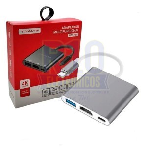 ADAPTADOR MULTIFUNCIONAL TOMATE MTC-7106 4K USB-C/HDMI/USB-A