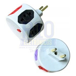 ADAPTADOR DE TOMADA C/6 TOMADA COM FUSÍVEL ( FILTRO DE LINHA SEM FIO)