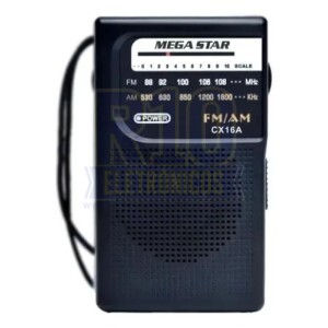 RADIO AM/FM PORTÁTIL MEGA STAR CX16A 