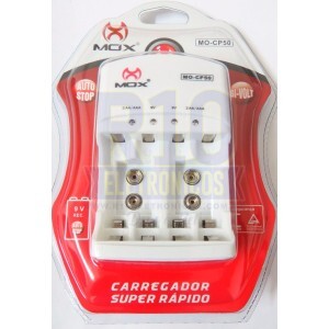 CARREGADOR DE PILHA MOX CP50 S/PILHA