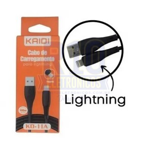 CABO USB IPHONE KAIDI 1M KD-11A CARREGAMENTO RÁPIDO