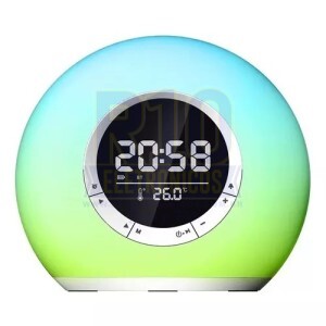 CAIXA DE SOM BLUETOOTH KAPBOM KA-8899 LED RGB COM RELÓGIO