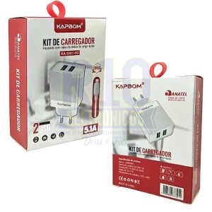 CARREGADOR KAPBOM KA-5001-5G 5.1A 2USB