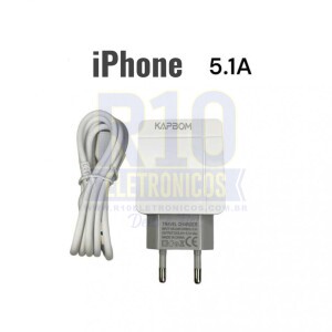 CARREGADOR IPHONE KAPBOM KA-5603-5G 5.1A 2USB