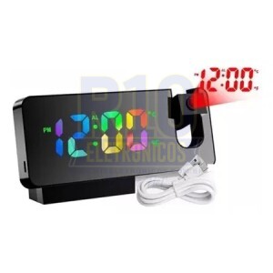 RELÓGIO DESPERTADOR LED COM PROJETOR KAPBOM KA-7057
