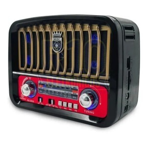 RADIO AM/FM KAPBOM KA-8808 RETRÔ COM LANTERNA