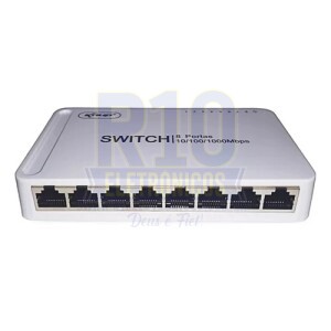 SWITCH 8 PORTAS KNUP SW106 10/100/1000 GIGABIT