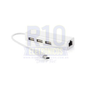 ADAPTADOR DE REDE+USB KAPBOM TIPO-C KA-1590