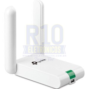 ADAPTADOR WIFI TP-LINK 822N 300MBPS 2.4GHZ COM 2 ANTENAS