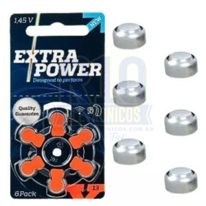 BATERIA DE APARELHO AUDITIVO EXTRA POWER 13 C/6
