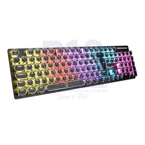 TECLADO GAMER KNUP TE142 MECÂNICO