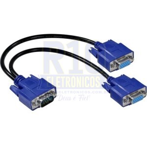 CABO VGA(MACHO) X 2 VGA(FÊMEA) IT-BLUE LE-5514