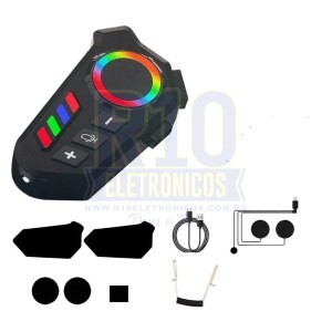 FONE BLUETOOTH KAPBOM KA-B06 PARA CAPACETE ( MOTO )